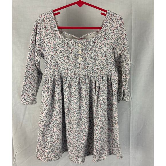 Gymboree Floral Print Long Sleeve Dress 2002 Girls Size 4 Medium - Picture 1 of 5